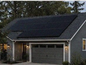 A recent Auburn install — single-family home with rooftop solar panels installed by Continuum