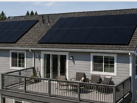 A recent El Dorado Hills install — single-family home with rooftop solar panels installed by Continuum