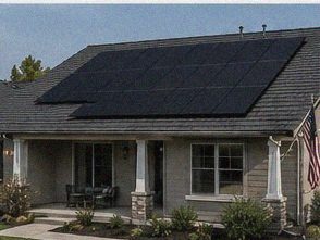 A recent Rocklin install — single-family home with rooftop solar panels installed by Continuum